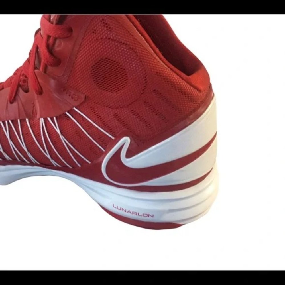 SOLD! Nike Hyperdunk 2012 basketball shoe red/white Size 16 - Picture 4 of 16